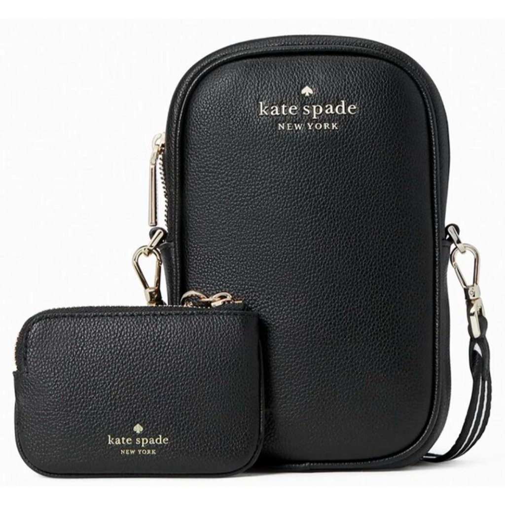 S Kate Spade Rosie North South Crossbody Black Leather K4854 Nwt $279 Retail